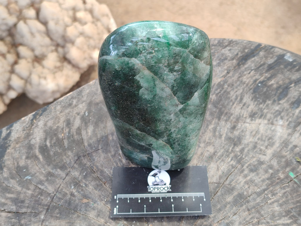 Polished Fuchsite Standing Free Forms x 1 From Madagascar - Toprock Gemstones and Minerals 
