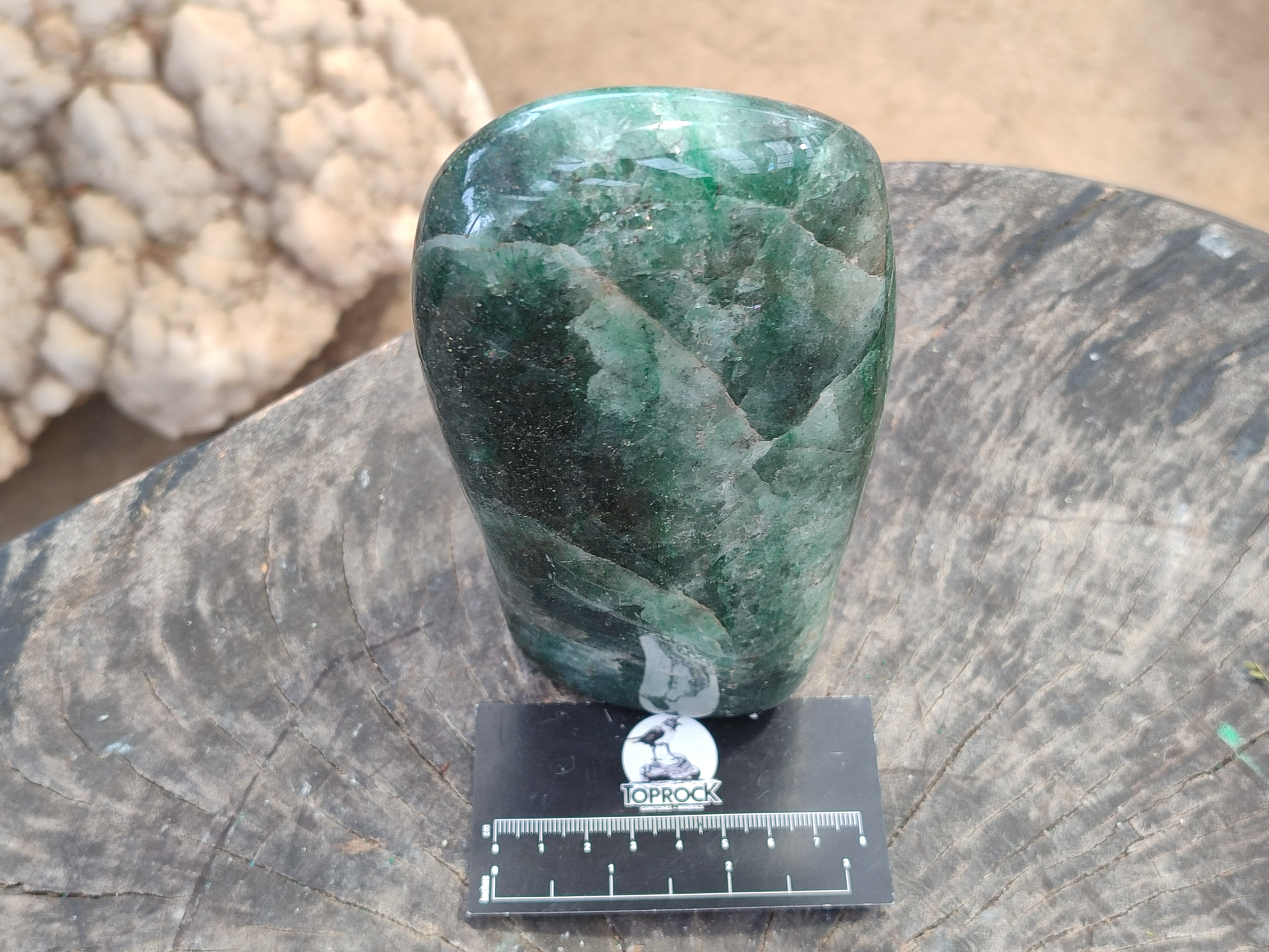 Polished Fuchsite Standing Free Forms x 1 From Madagascar - Toprock Gemstones and Minerals 
