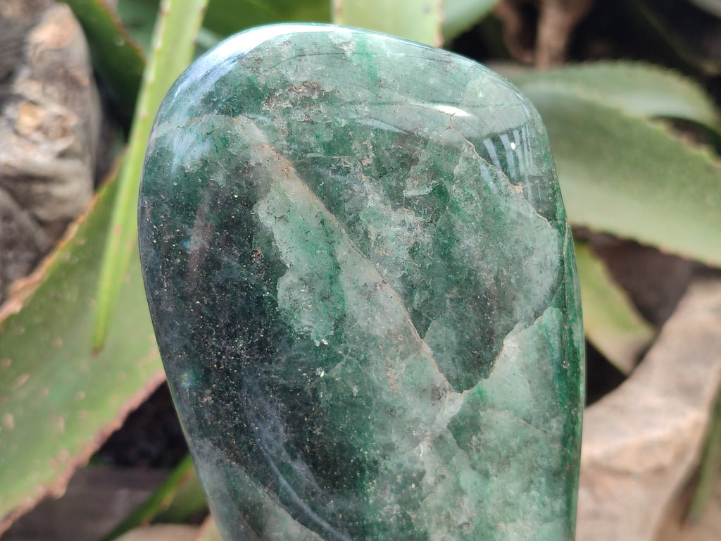 Polished Fuchsite Standing Free Forms x 1 From Madagascar - Toprock Gemstones and Minerals 
