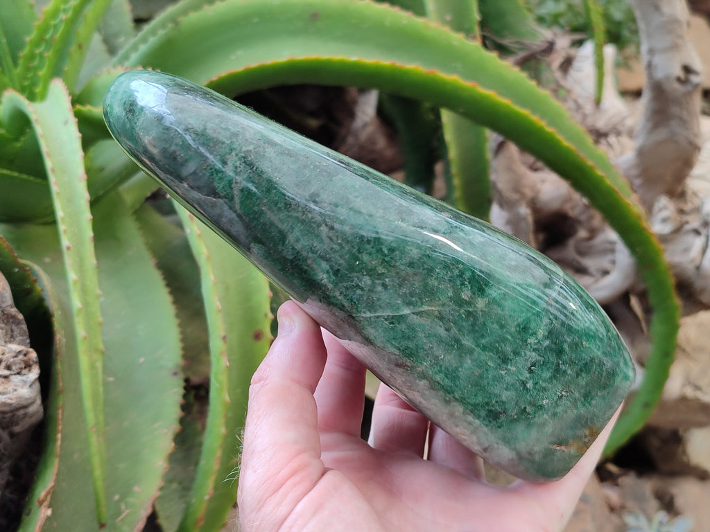 Polished Fuchsite Standing Free Forms x 1 From Madagascar - Toprock Gemstones and Minerals 