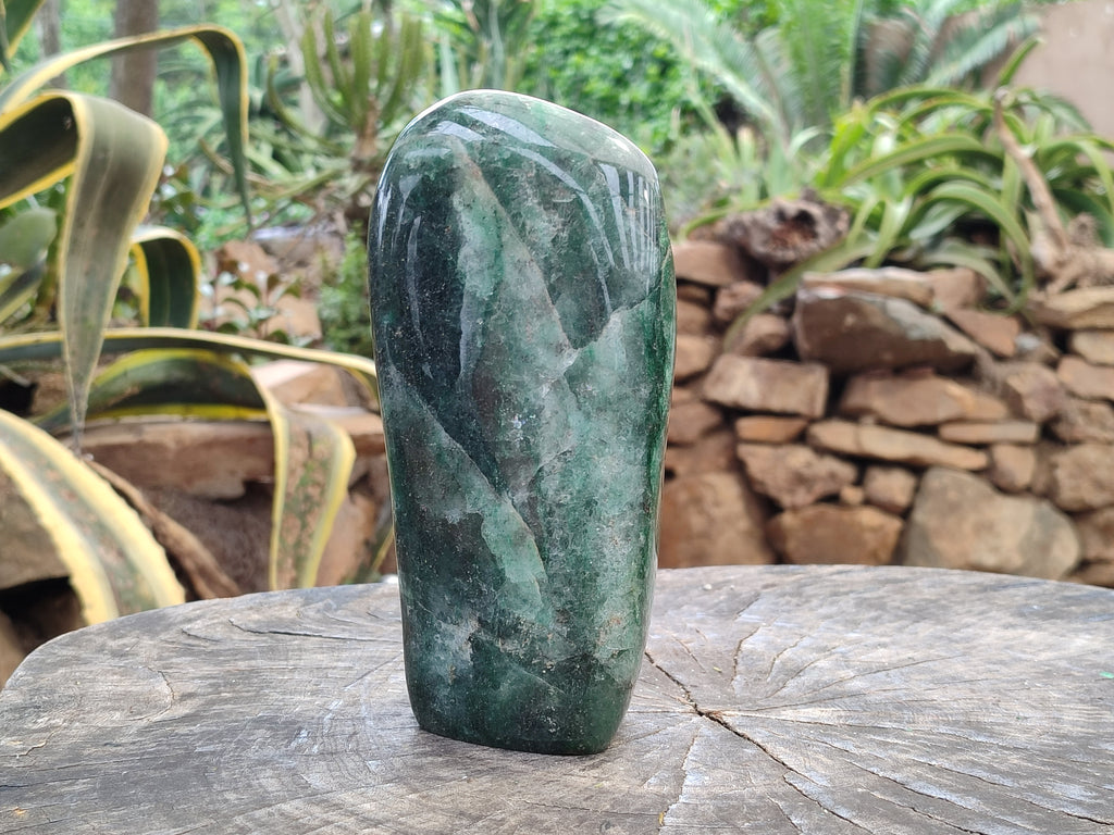 Polished Fuchsite Standing Free Forms x 1 From Madagascar - Toprock Gemstones and Minerals 