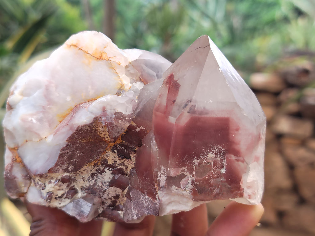Natural Red Hematoid Quartz Clusters x 5 From Karoi, Zimbabwe - Toprock Gemstones and Minerals 