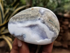 Polished Blue Lace Agate Geodes x 6 From Nsanje, Malawi - Toprock Gemstones and Minerals 