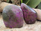 Polished Stichtite Standing Free Forms x 4 From Barberton, South Africa - Toprock Gemstones and Minerals 
