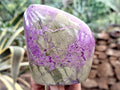 Polished Stichtite Standing Free Forms x 4 From Barberton, South Africa - Toprock Gemstones and Minerals 