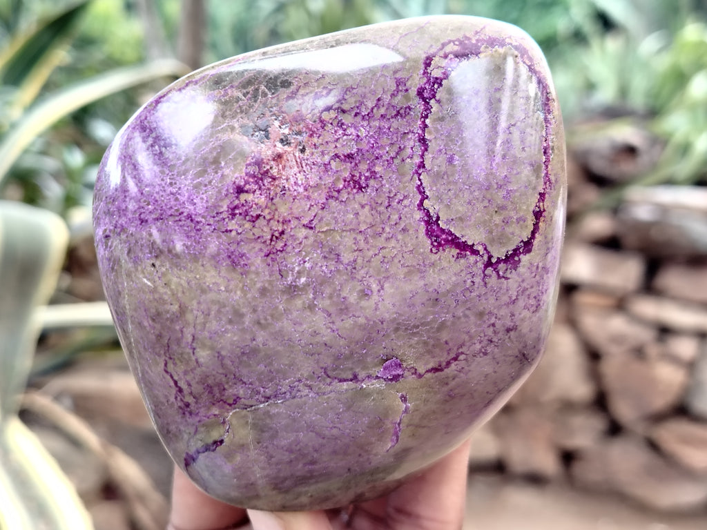 Polished Stichtite Standing Free Forms x 4 From Barberton, South Africa - Toprock Gemstones and Minerals 