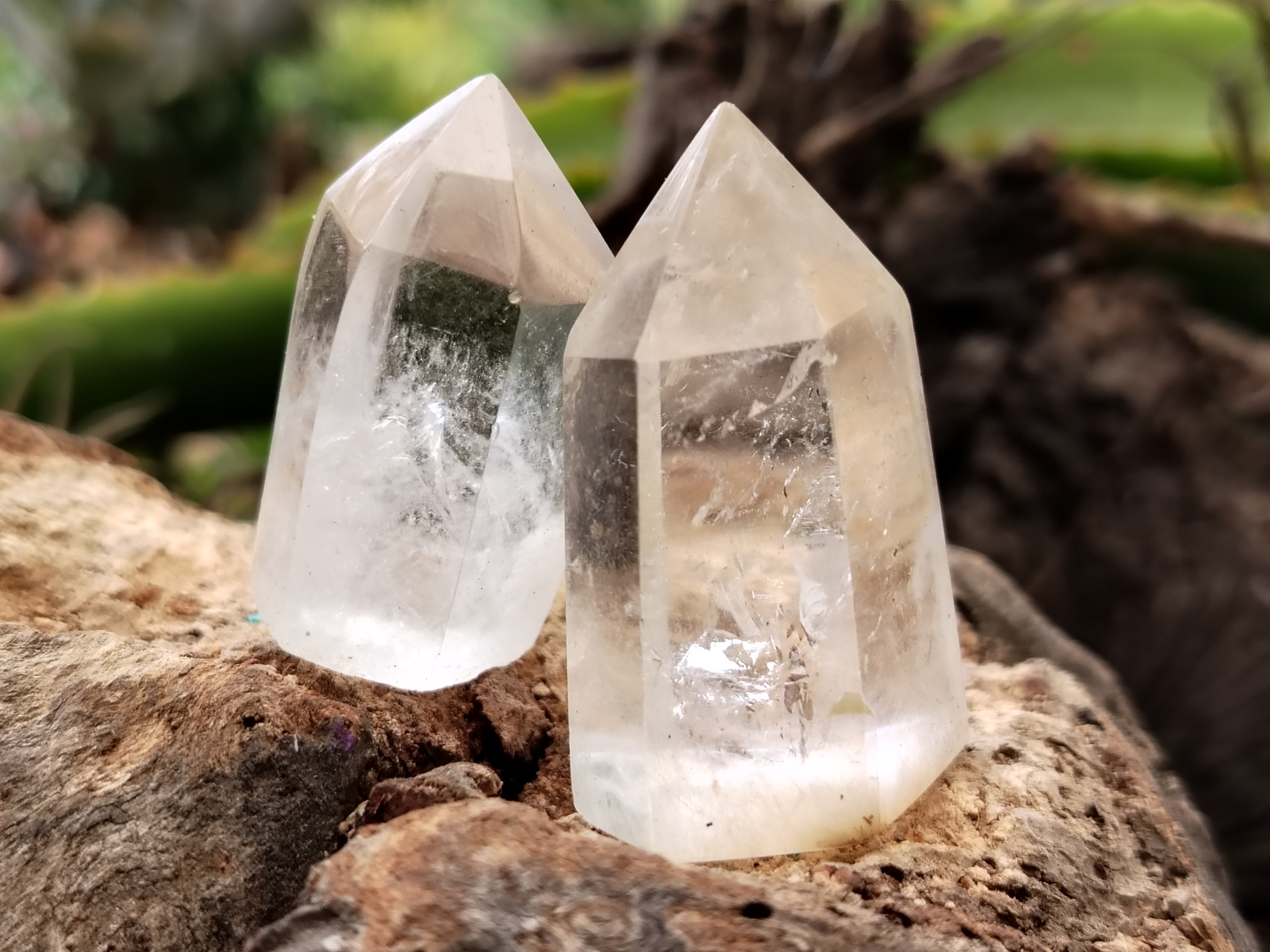 Polished Clear Quartz Crystals x 35 From Madagascar - Toprock Gemstones and Minerals 