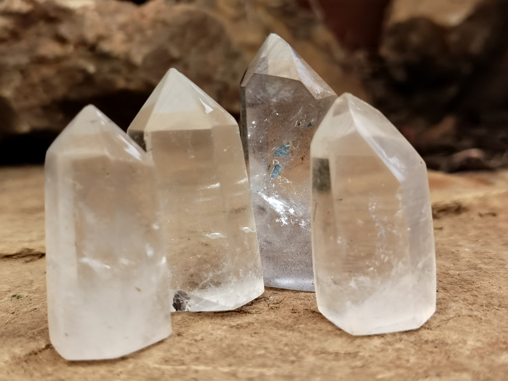 Polished Clear Quartz Crystals x 35 From Madagascar - Toprock Gemstones and Minerals 