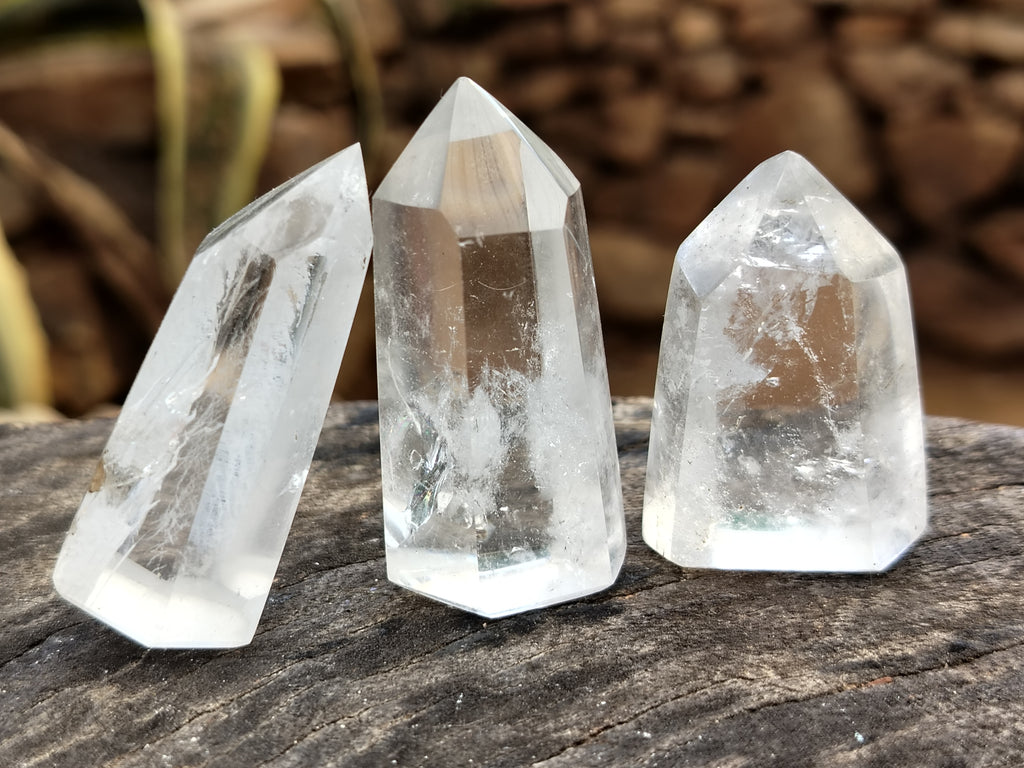 Polished Clear Quartz Crystals x 35 From Madagascar - Toprock Gemstones and Minerals 