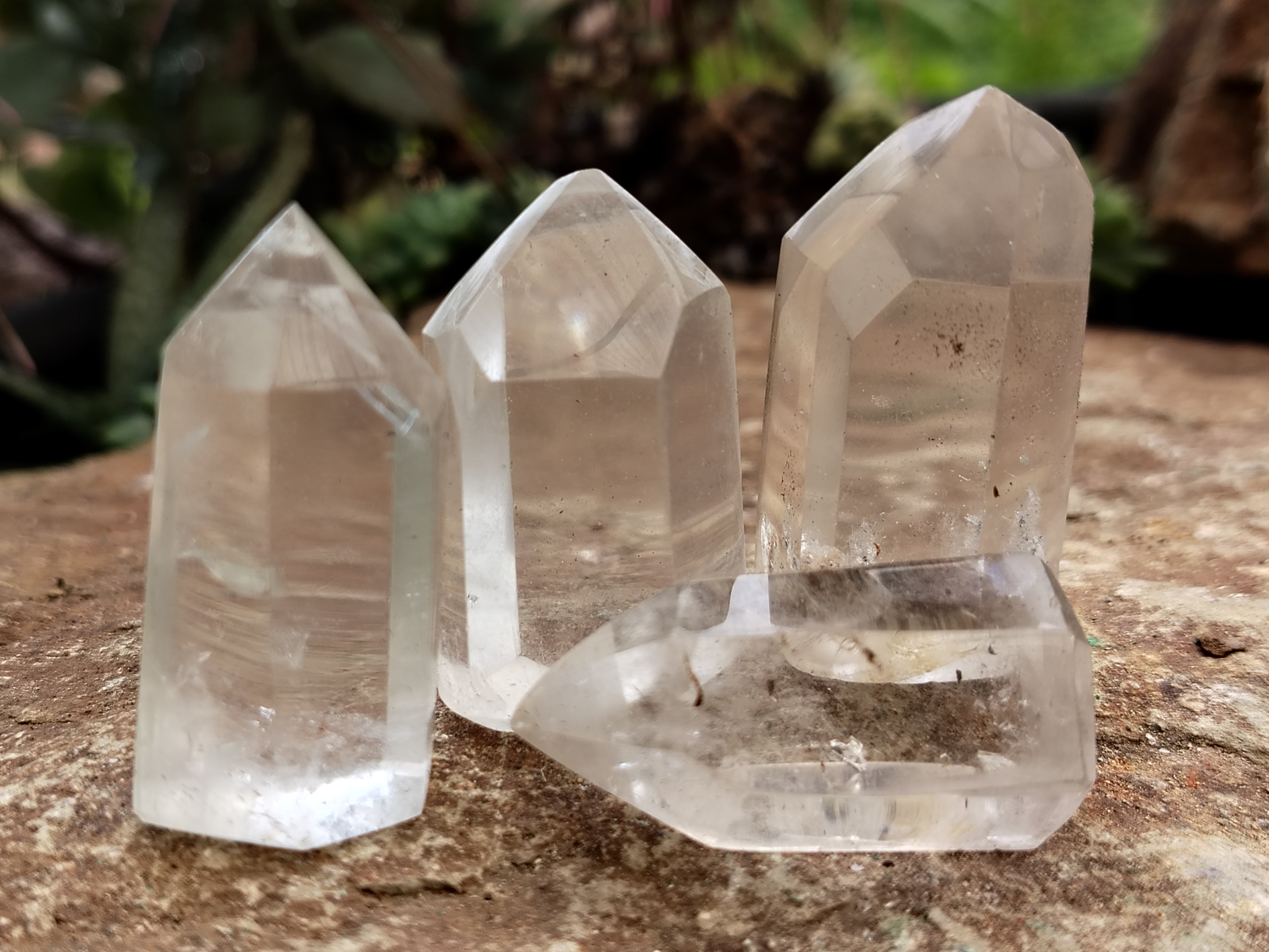 Polished Clear Quartz Crystals x 35 From Madagascar - Toprock Gemstones and Minerals 