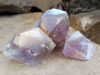 Natural Jacaranda Amethyst Single Quartz Crystals x 35 From Mumbwa, Zambia - Toprock Gemstones and Minerals 