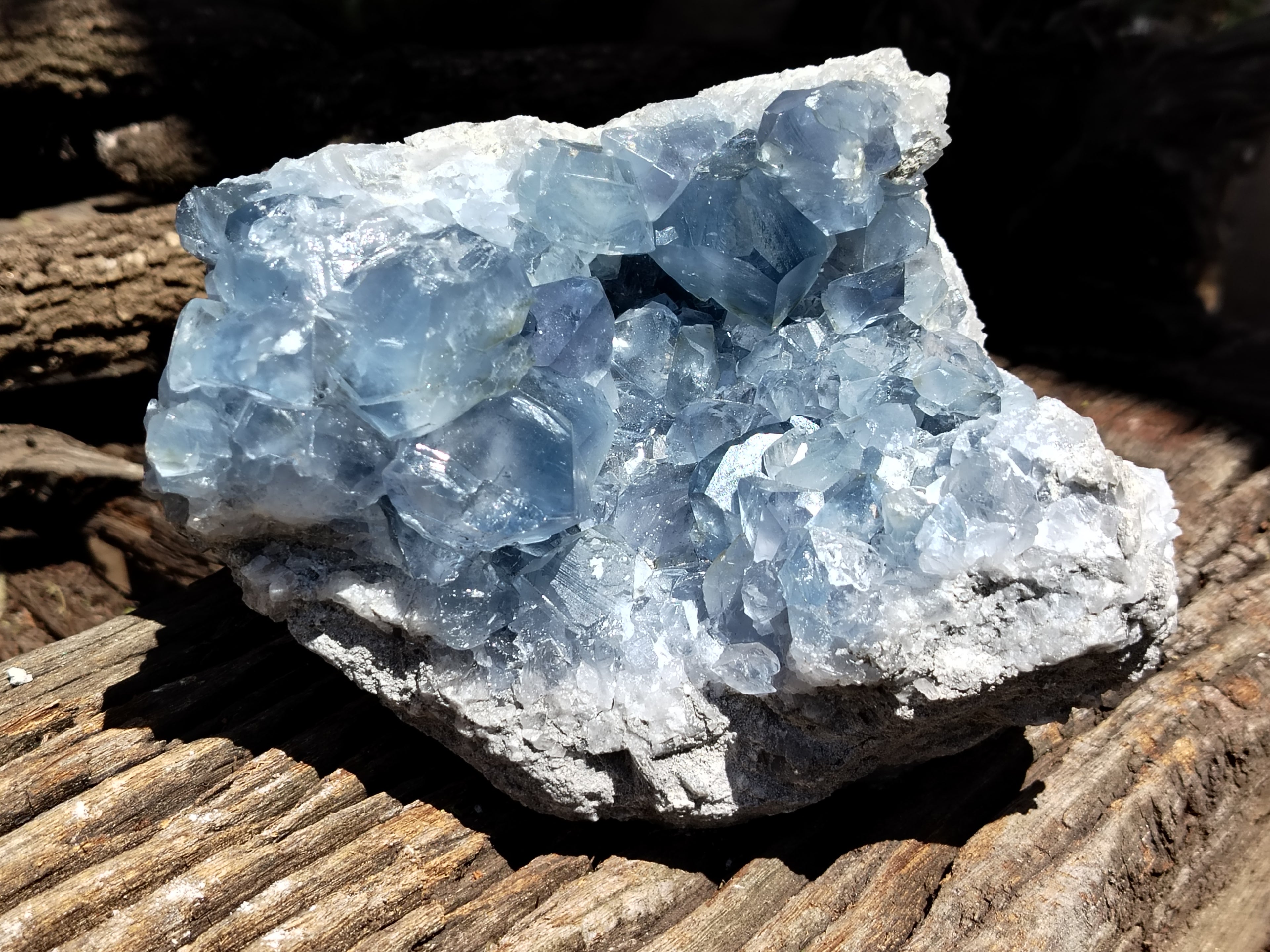 Natural Celestite Geode Specimens x 1 From Sakoany, Madagascar - Toprock Gemstones and Minerals 