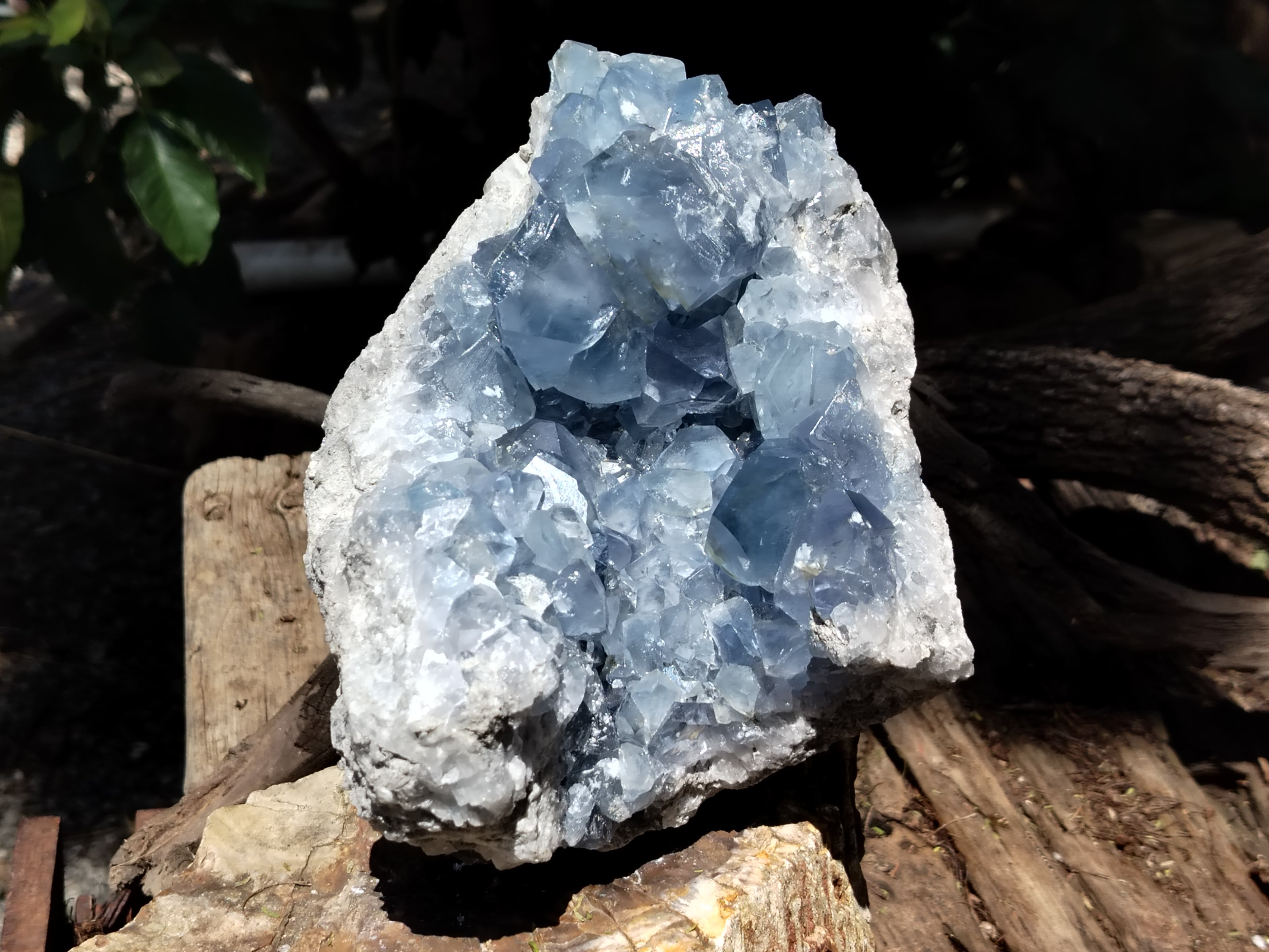 Natural Celestite Geode Specimens x 1 From Sakoany, Madagascar - Toprock Gemstones and Minerals 