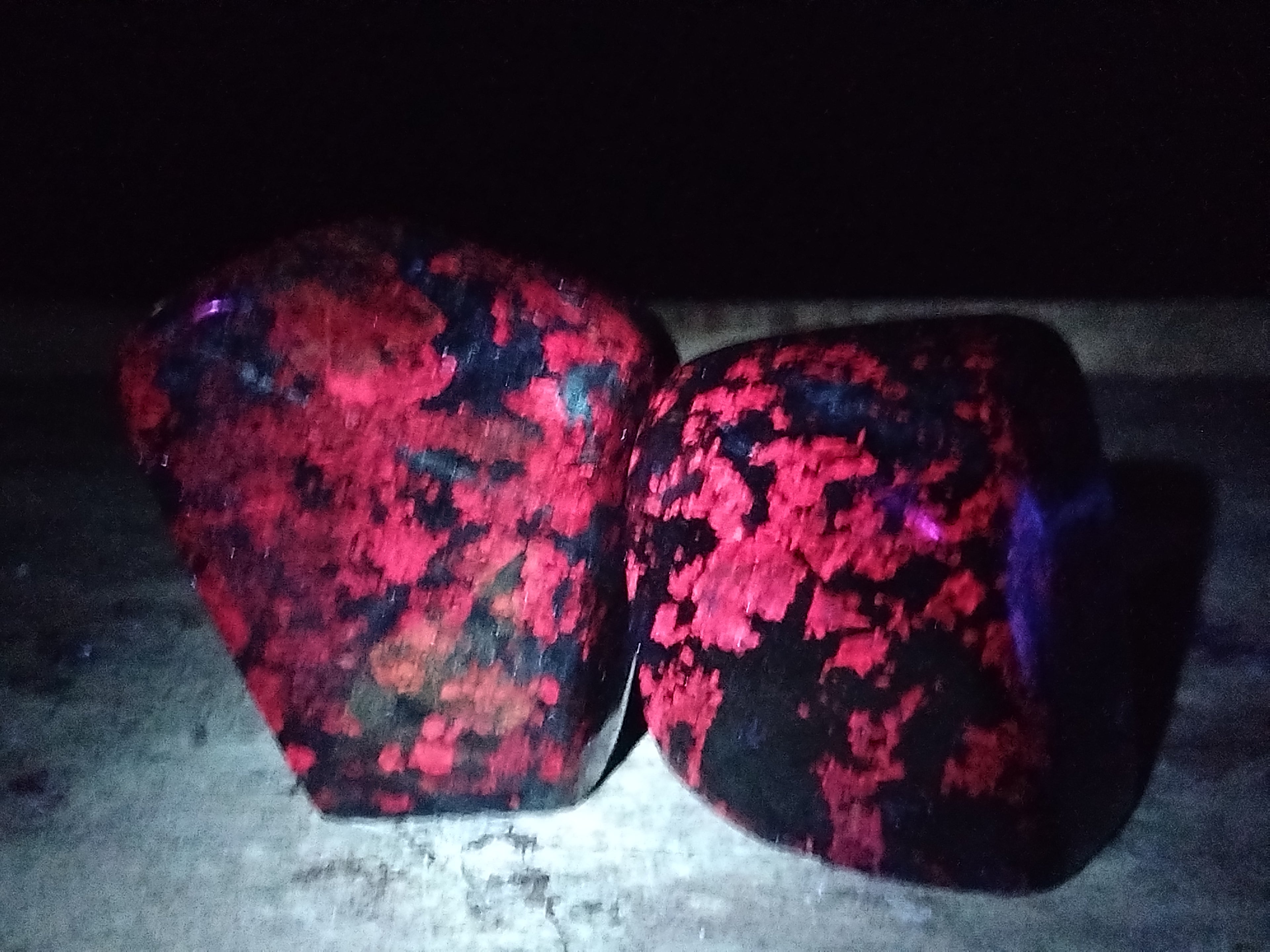 Polished Ruby Corundum In Chrome Verdite Standing Free Forms x 3 From Zimbabwe - Toprock Gemstones and Minerals 