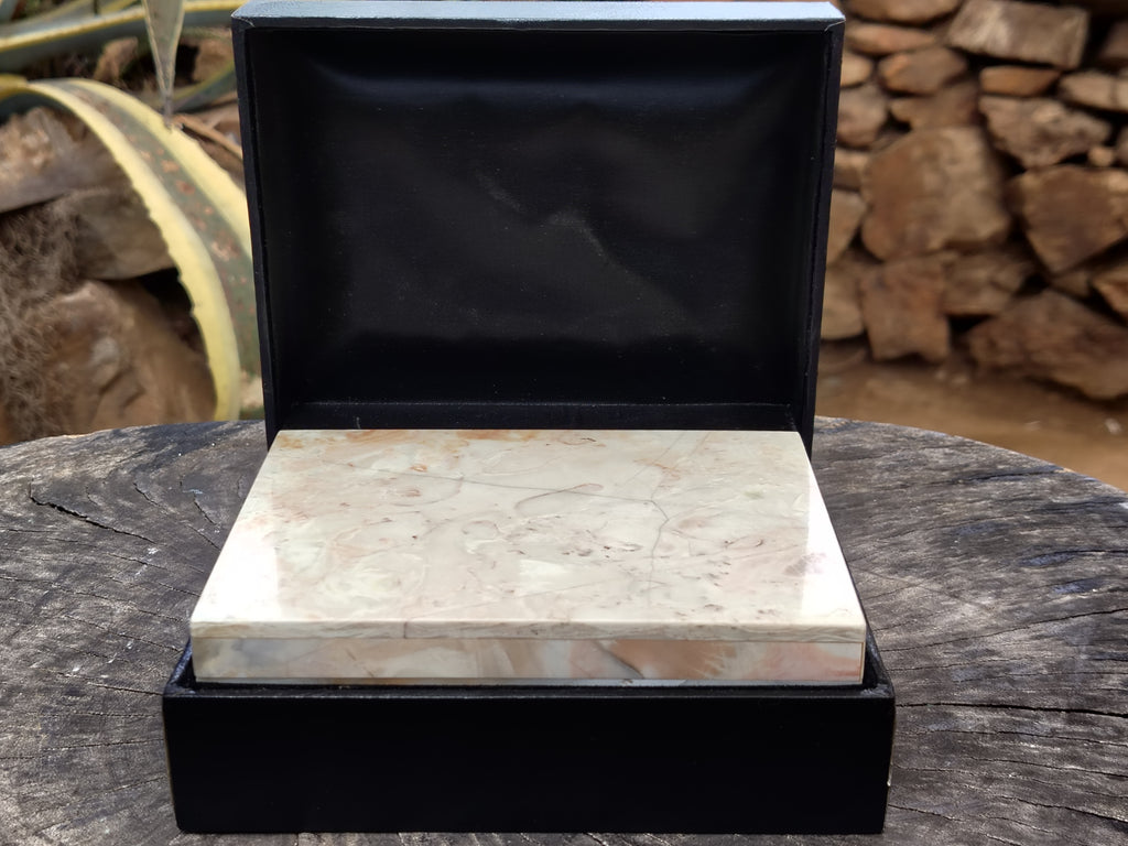 Hand Made Butter Jade Jewellery Box x 1 From South Africa - Toprock Gemstones and Minerals 