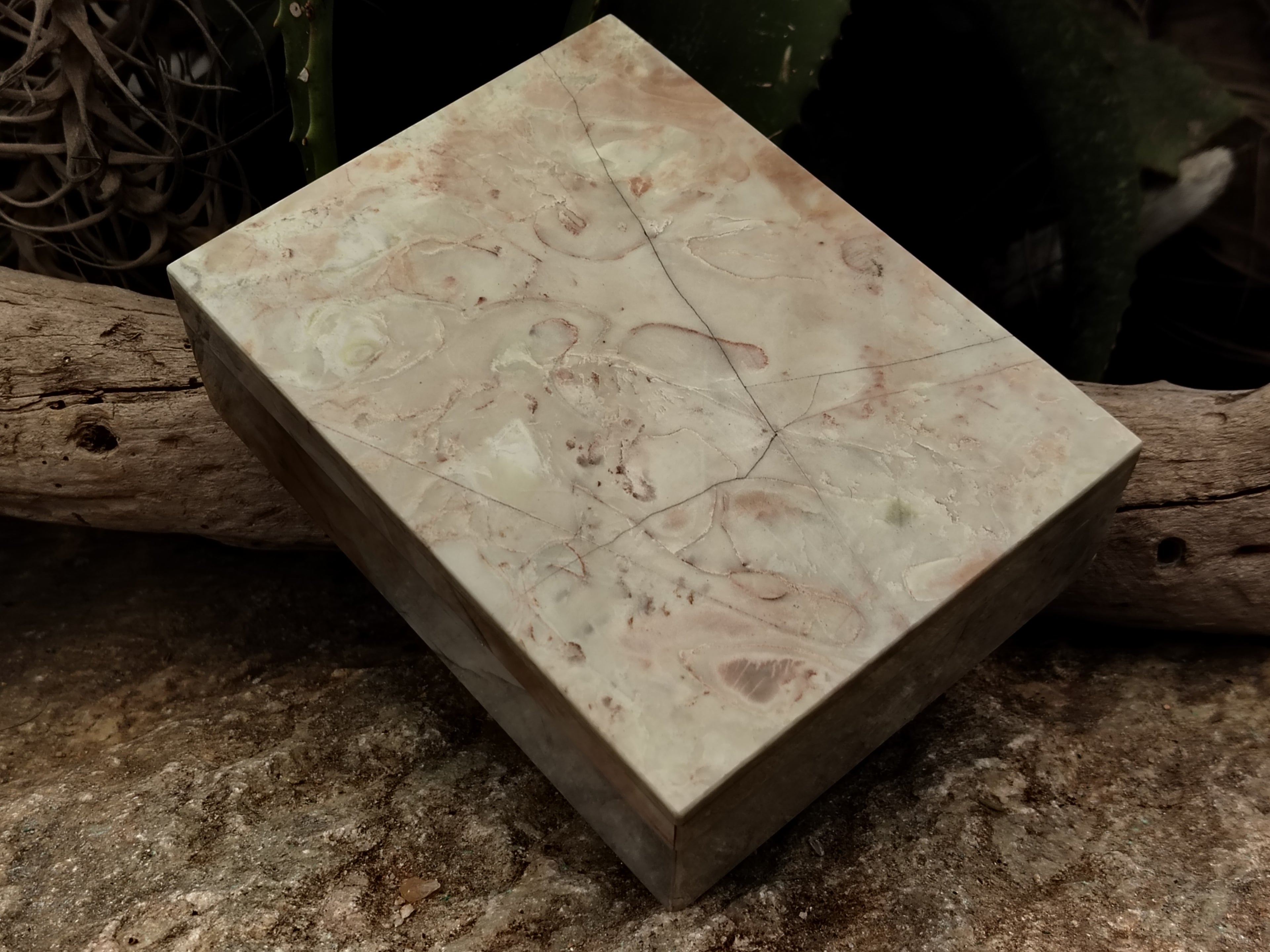 Hand Made Butter Jade Jewellery Box x 1 From South Africa - Toprock Gemstones and Minerals 