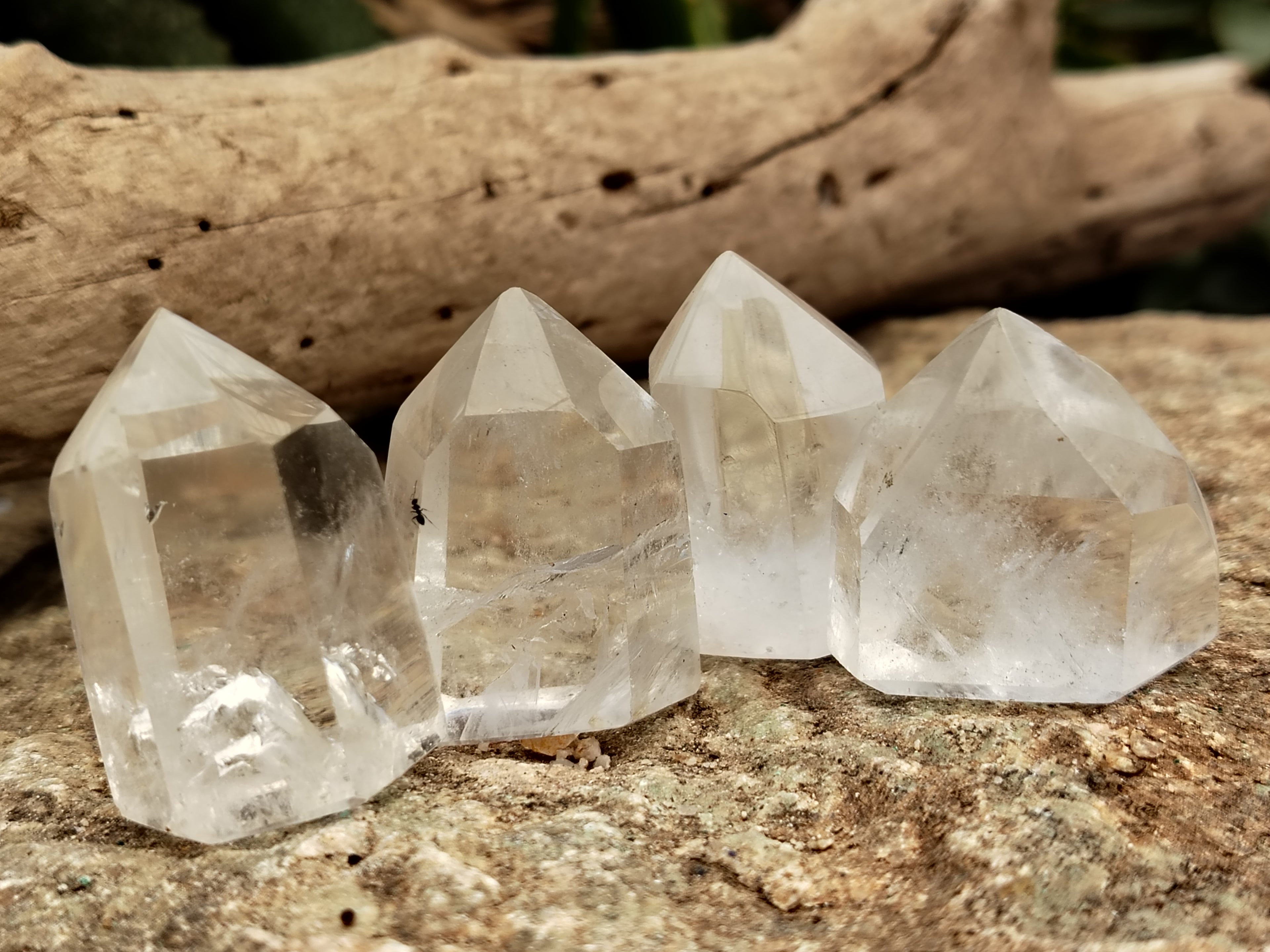 Polished Clear Quartz Crystals x 20 From Madagascar - Toprock Gemstones and Minerals 