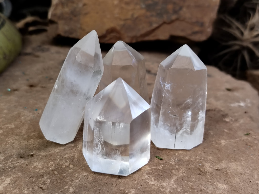 Polished Clear Quartz Crystals x 20 From Madagascar - Toprock Gemstones and Minerals 