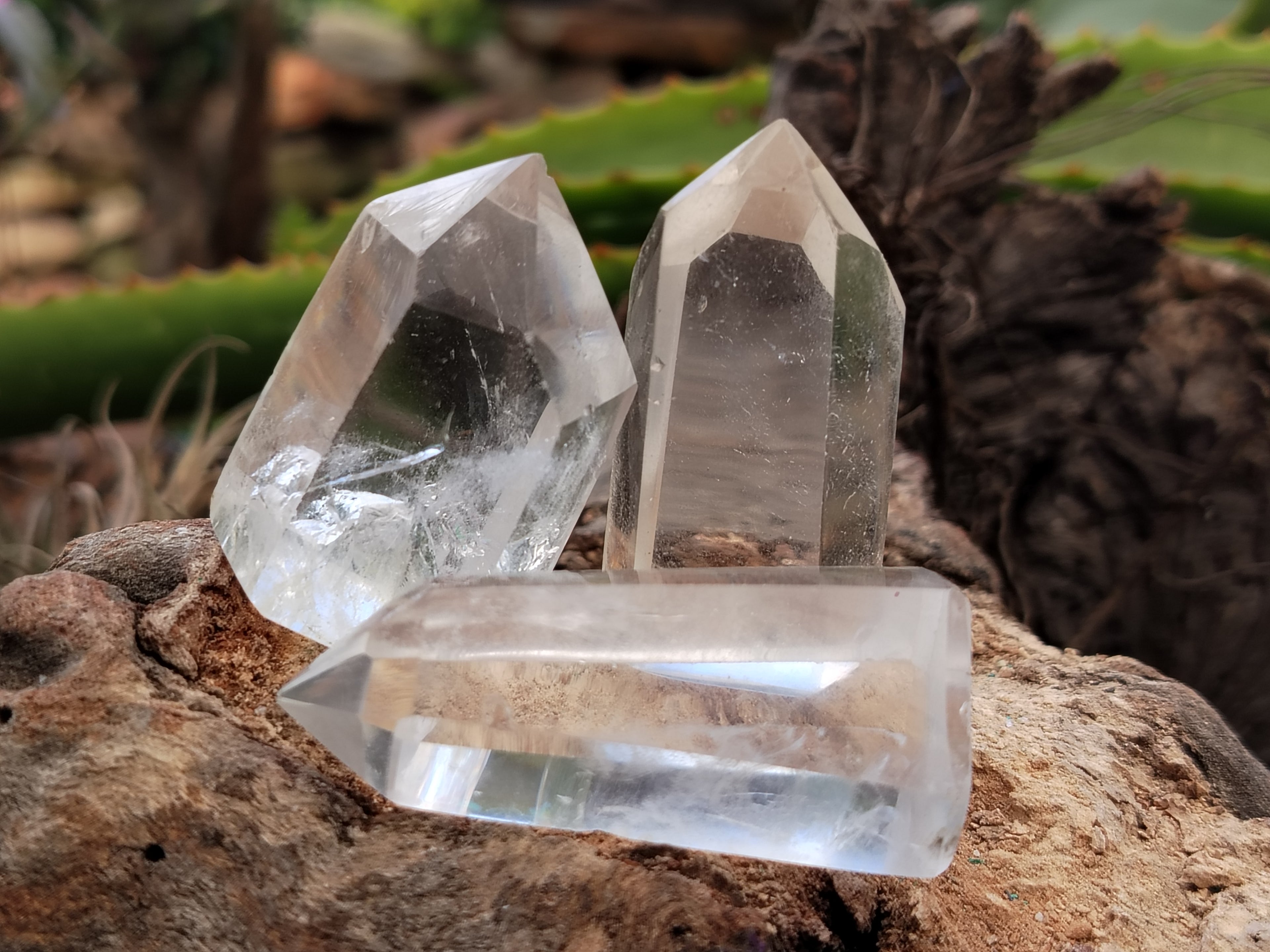 Polished Clear Quartz Crystals x 20 From Madagascar - Toprock Gemstones and Minerals 