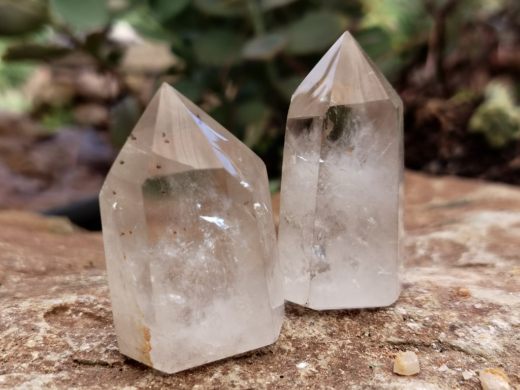 Polished Clear Quartz Crystals x 20 From Madagascar - Toprock Gemstones and Minerals 