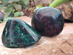 Polished Ruby Corundum In Chrome Verdite Free Forms x 6 From Zimbabwe - Toprock Gemstones and Minerals 