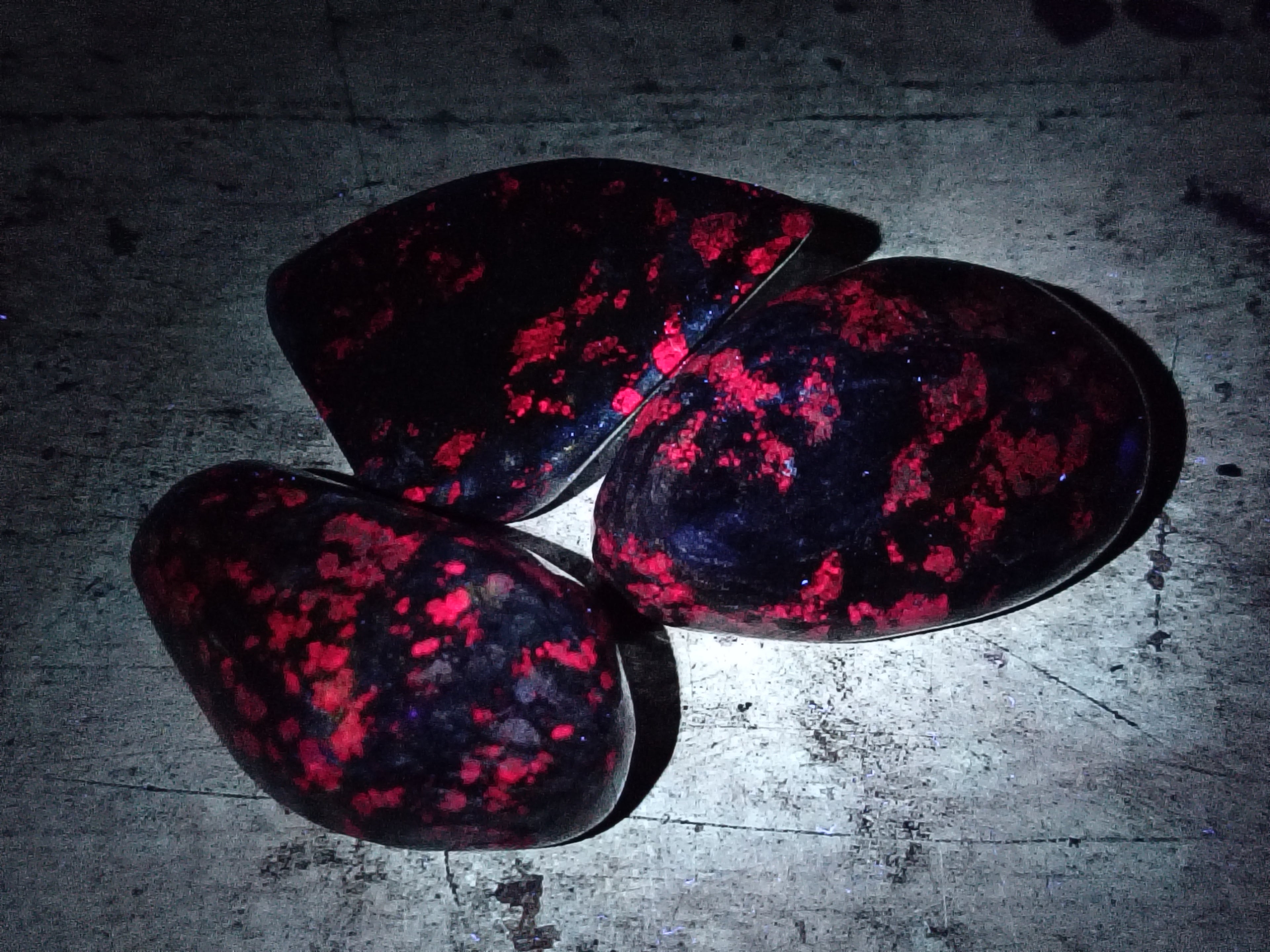 Polished Ruby Corundum In Chrome Verdite Free Forms x 6 From Zimbabwe - Toprock Gemstones and Minerals 