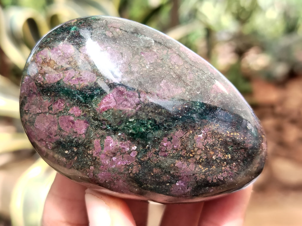 Polished Ruby Corundum In Chrome Verdite Free Forms x 6 From Zimbabwe - Toprock Gemstones and Minerals 
