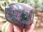 Polished Ruby Corundum In Chrome Verdite Free Forms x 6 From Zimbabwe - Toprock Gemstones and Minerals 