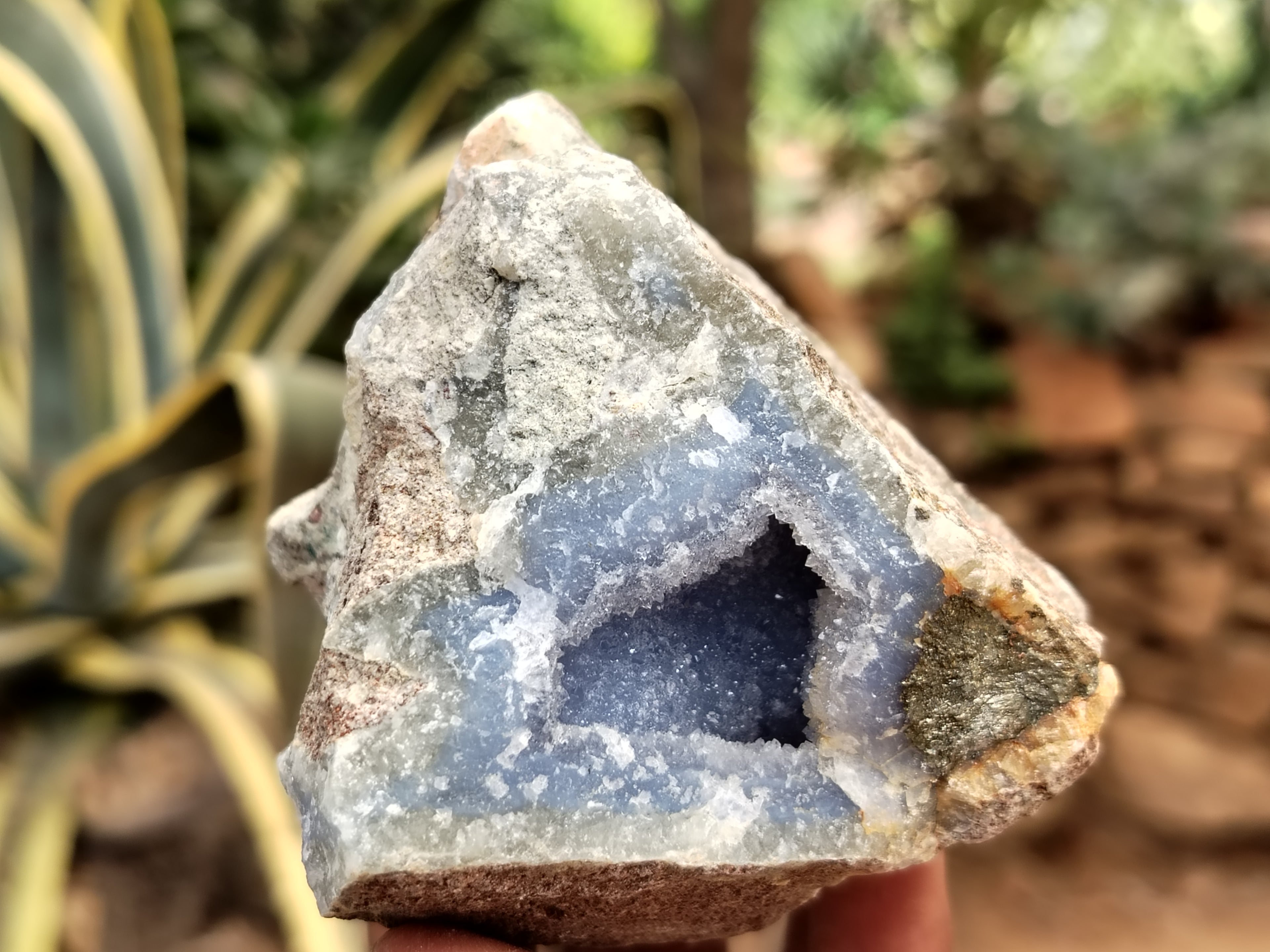 Natural Blue Lace Agate Geode Specimens x 12 From Nsanje, Malawi - Toprock Gemstones and Minerals 