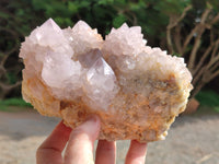 Natural Lilac Cactus Spirit Quartz Clusters x 2 From South Africa