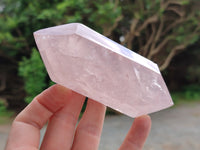 Polished Double Terminated Rose Quartz Points x 6 From Ambatondrazaka, Madagascar