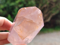 Polished Double Terminated Rose Quartz Points x 6 From Ambatondrazaka, Madagascar
