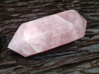 Polished Double Terminated Rose Quartz Points x 6 From Ambatondrazaka, Madagascar