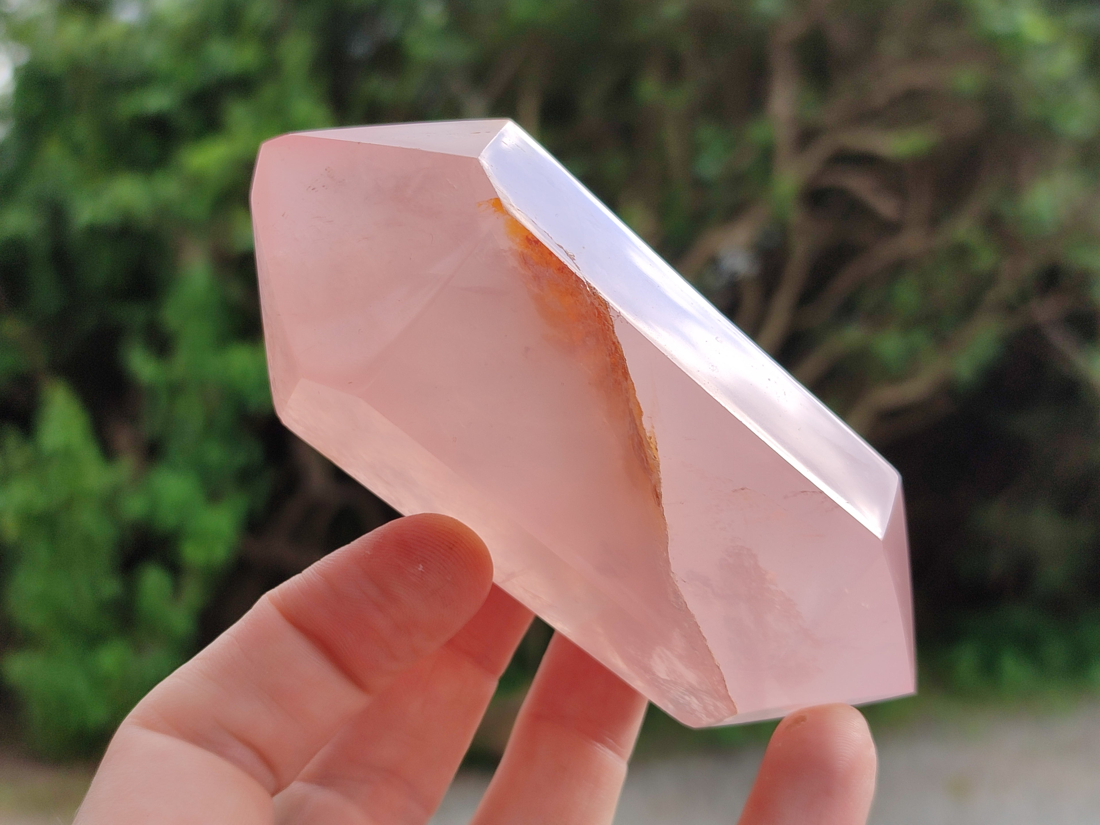 Polished Double Terminated Rose Quartz Points x 6 From Ambatondrazaka, Madagascar - Toprock Gemstones and Minerals 