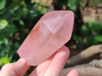 Polished Double Terminated Rose Quartz Points x 6 From Ambatondrazaka, Madagascar - Toprock Gemstones and Minerals 