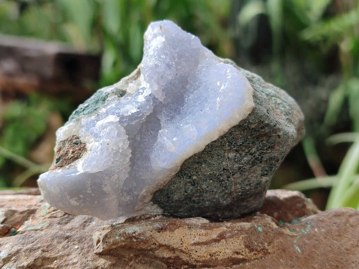 Natural Blue Lace Agate Geode Specimens x 12 From Nsanje, Malawi - Toprock Gemstones and Minerals 