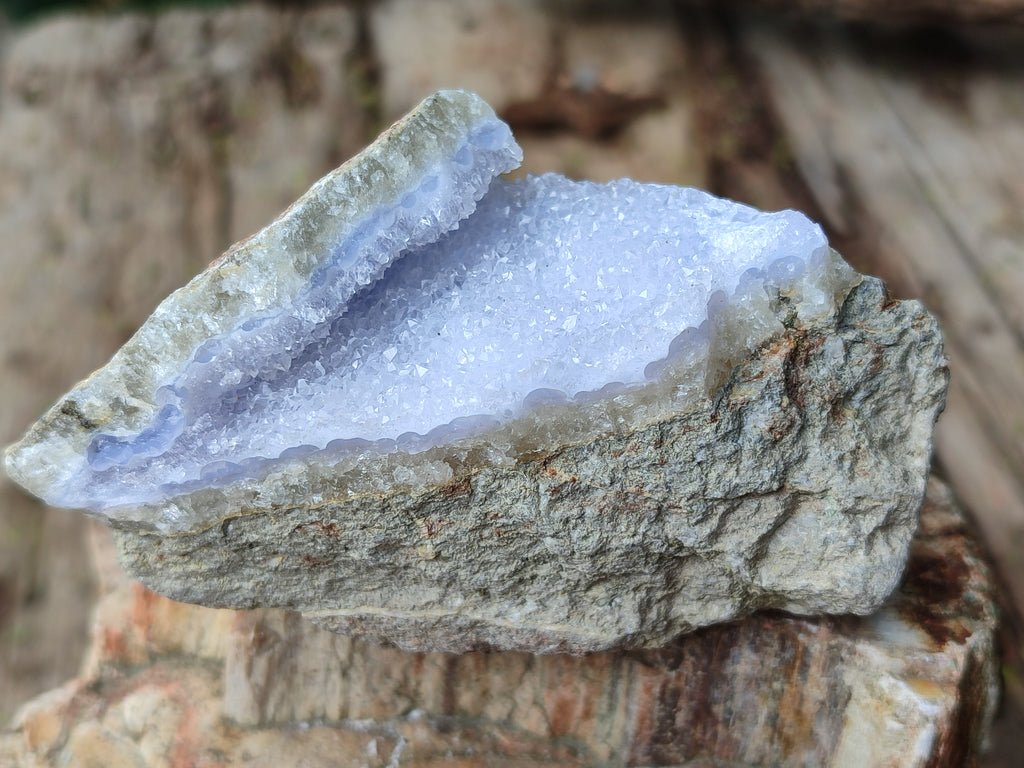 Natural Blue Lace Agate Geode Specimens x 12 From Nsanje, Malawi - Toprock Gemstones and Minerals 