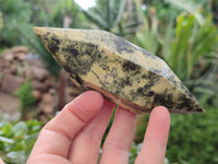 Polished Double Terminated Leopard Points x 4 From Nyanga, Zimbabwe
