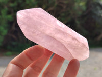 Polished Double Terminated Rose Quartz Points x 12 From Ambatondrazaka, Madagascar
