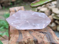 Polished Double Terminated Rose Quartz Points x 12 From Ambatondrazaka, Madagascar