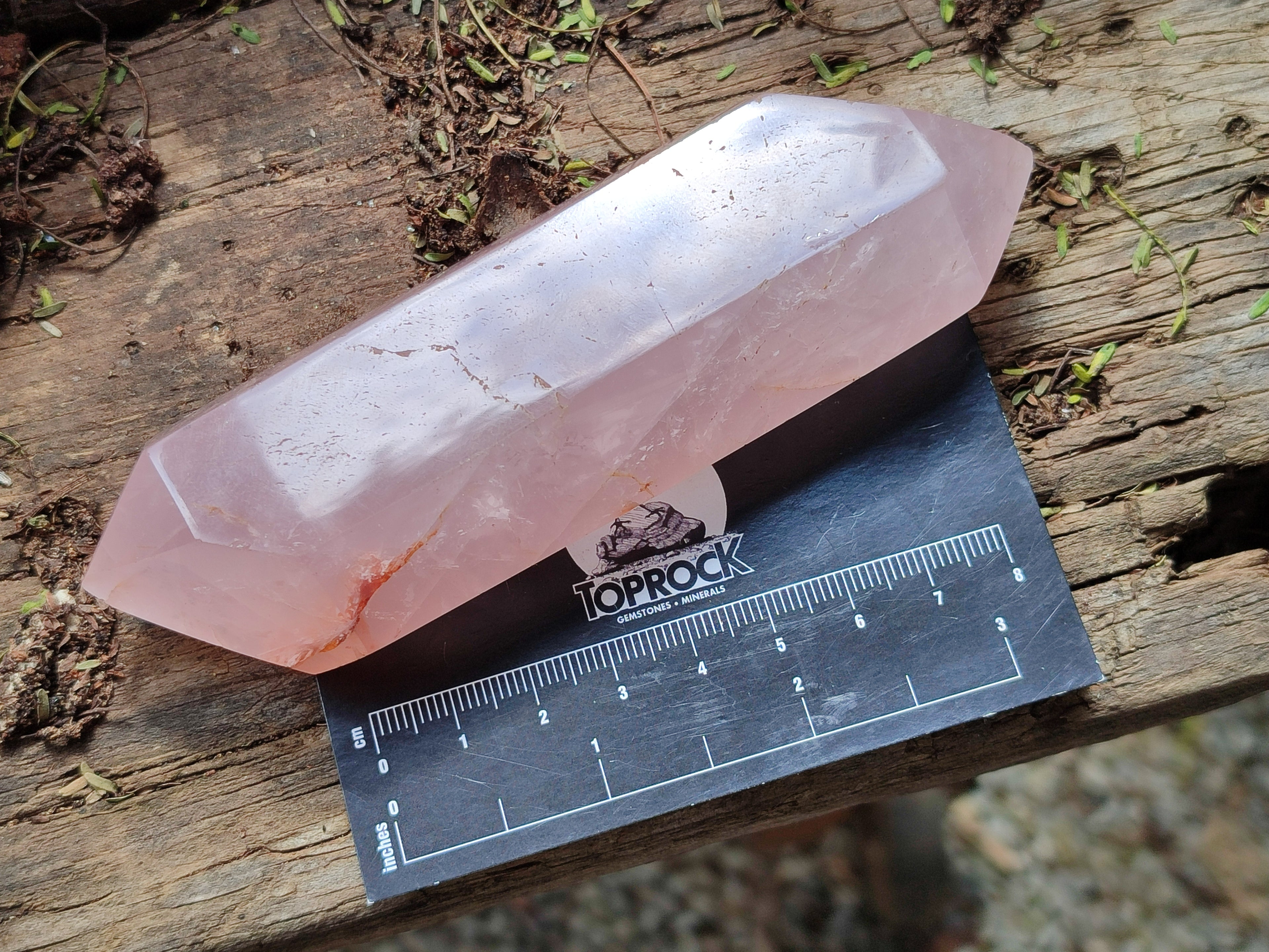 Polished Double Terminated Rose Quartz Points x 12 From Ambatondrazaka, Madagascar - Toprock Gemstones and Minerals 