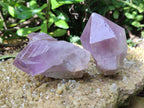 Natural Jacaranda Amethyst Quartz Crystals x 12 From Mumbwa, Zambia - Toprock Gemstones and Minerals 