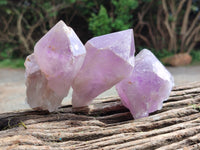 Natural Jacaranda Amethyst Quartz Crystals x 12 From Mumbwa, Zambia