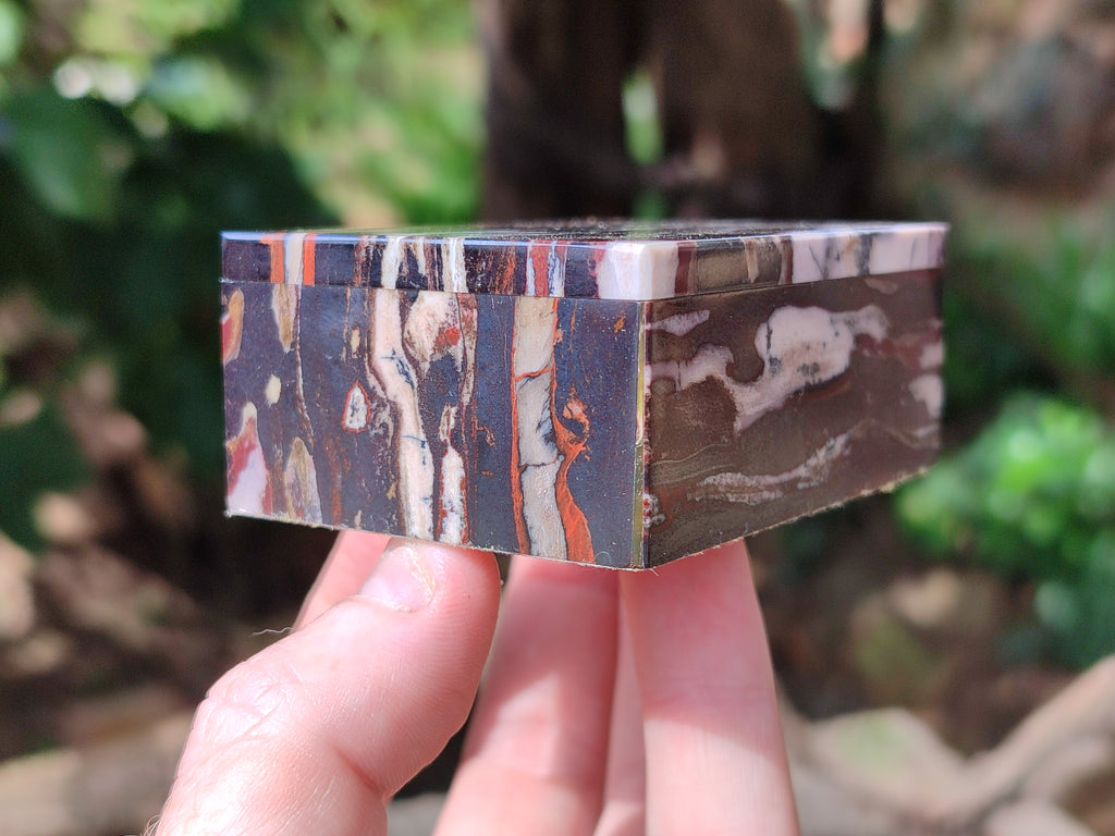 Hand Made Stone Jewellery Box x 3 From Southern Africa - Toprock Gemstones and Minerals 