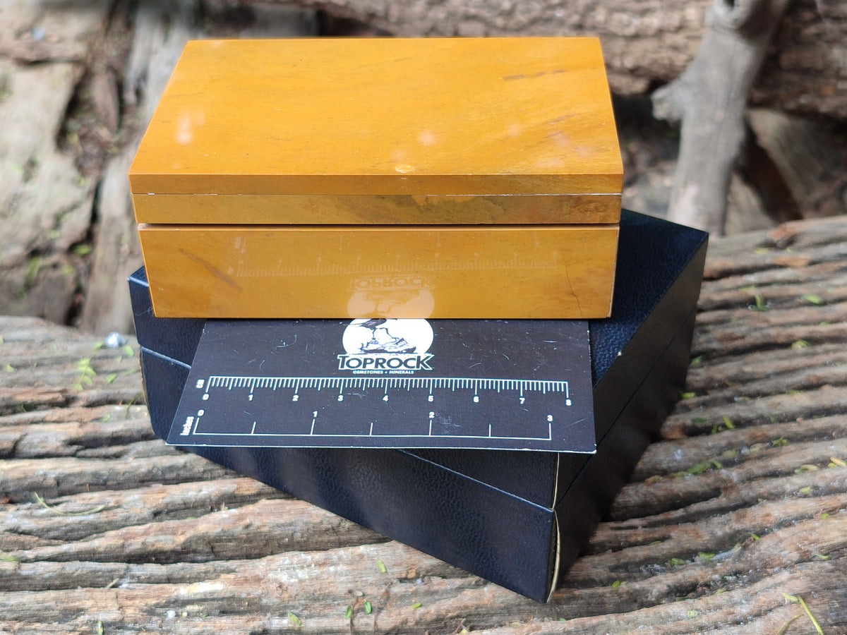 Hand Made Stone Jewellery Box x 3 From Southern Africa - Toprock Gemstones and Minerals 