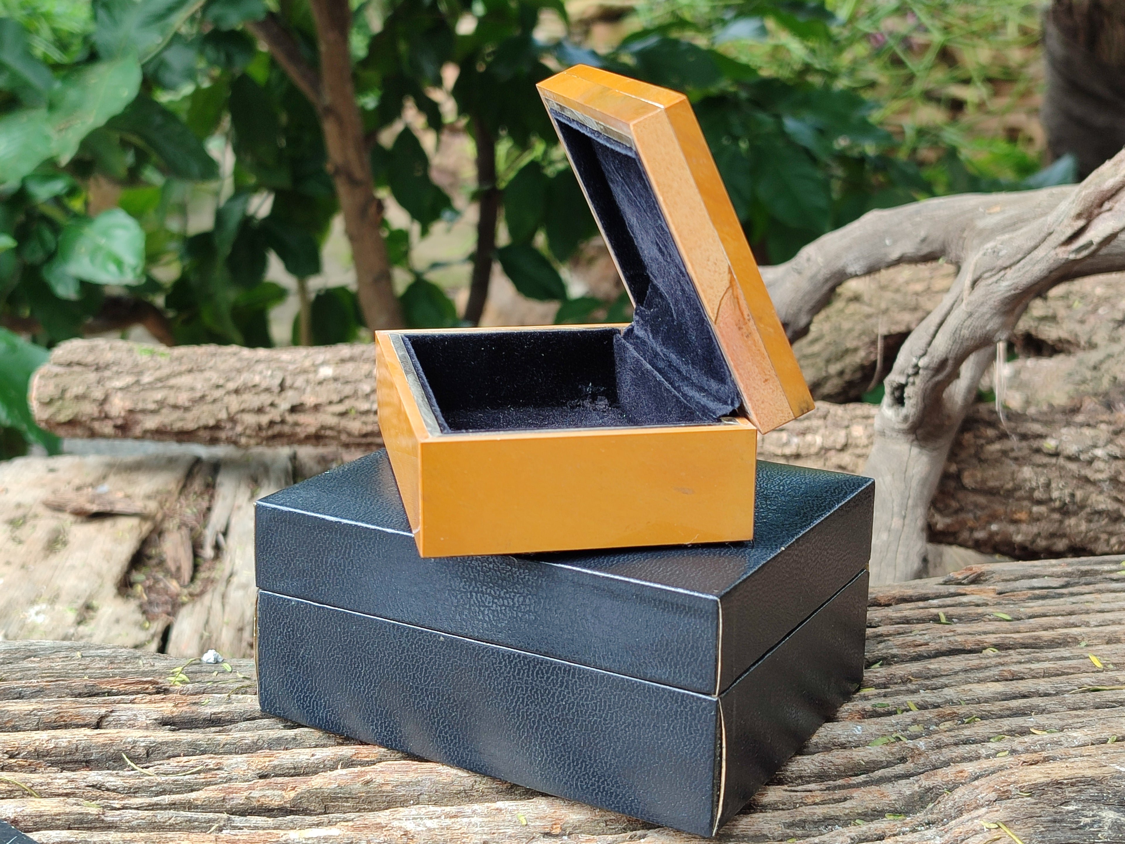 Hand Made Stone Jewellery Box x 3 From Southern Africa - Toprock Gemstones and Minerals 
