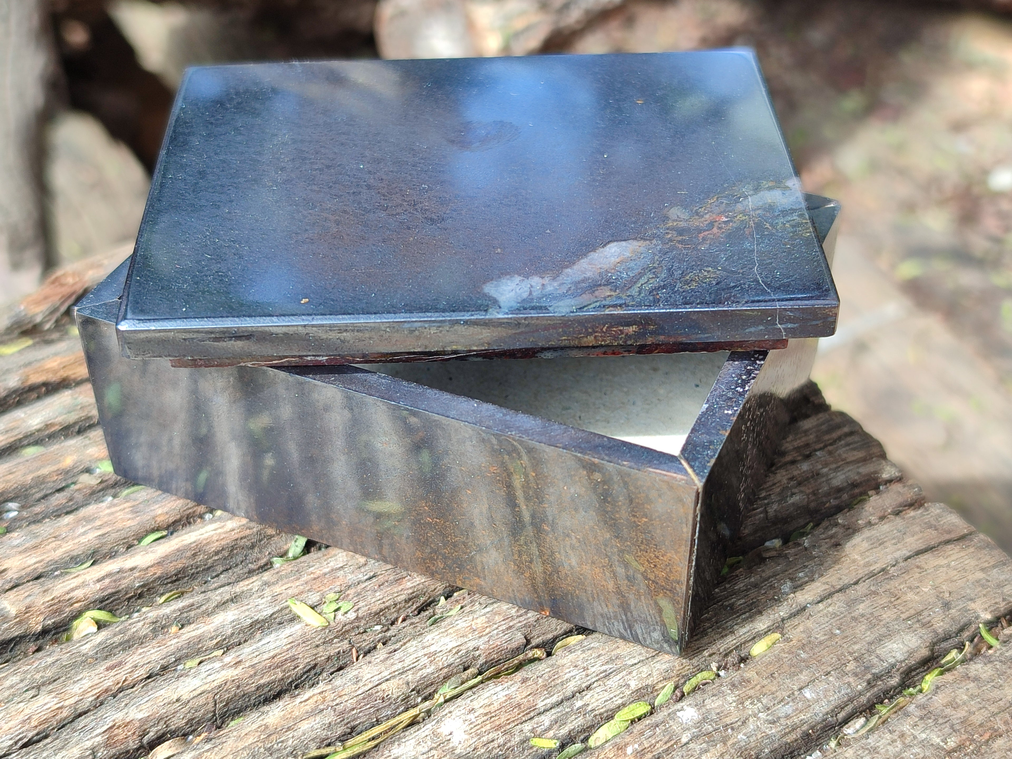 Hand Made Stone Jewellery Box x 3 From Southern Africa - Toprock Gemstones and Minerals 