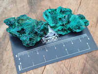 Natural Silky Malachite Specimens x 25 From Kasompe, Congo