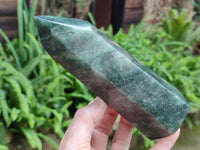 Polished Fuchsite Point-Prism x 4 From Madagascar