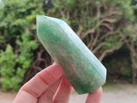 Polished Fuchsite Point-Prism x 4 From Madagascar